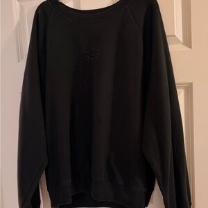 GAP Hip Length Black Sweatshirt - L